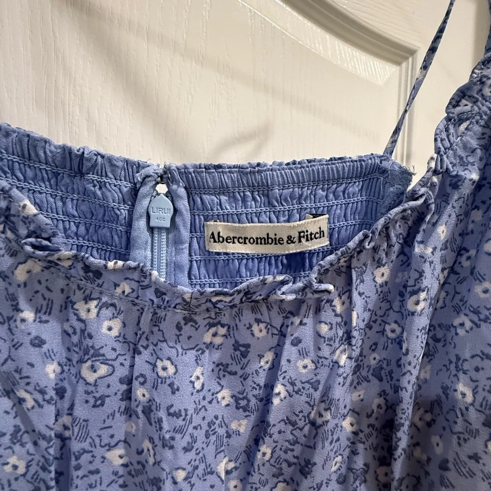 Abercrombie & Fitch Blue Spaghetti Strap Sundress